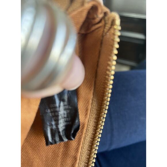 NWT Fossil Preston Flap Snap Bi-fold Long Wallet Clutch Pink Stripe Leather Zip - Picture 8 of 9